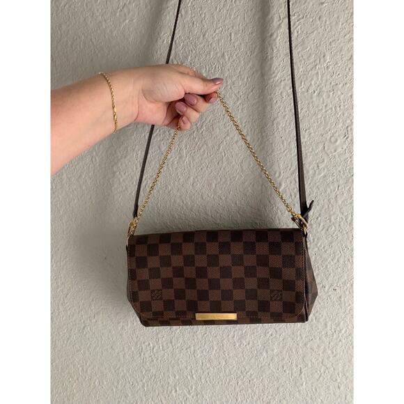 Louis Vuitton Favorite MM Crossbody Damier Ebene Chain - Receipt, Box, Dust bag - Picture 6 of 12